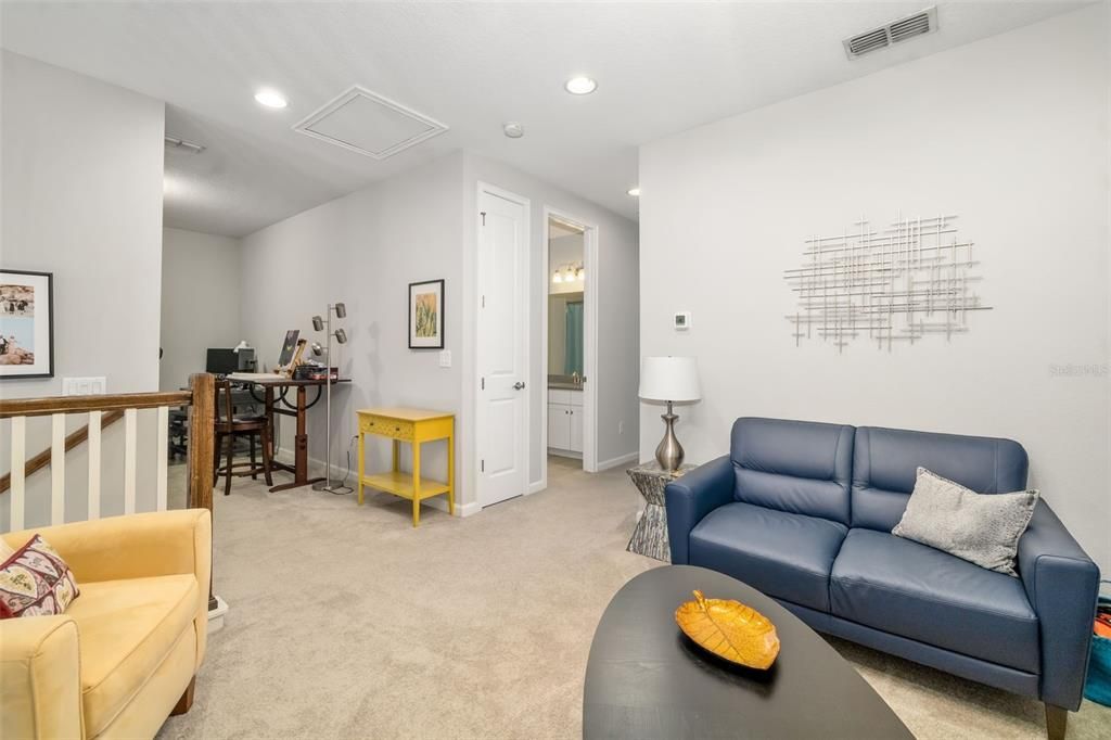 Home Office, Interior, Living room, Recessed Lighting