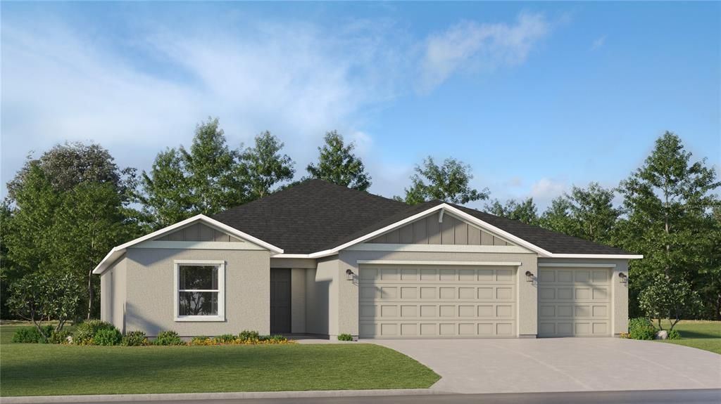 Attached, Exterior, Facade, Ranch