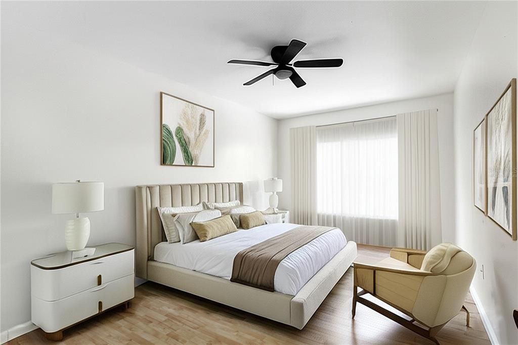 Bedroom, Interior, Wood Texture Flooring