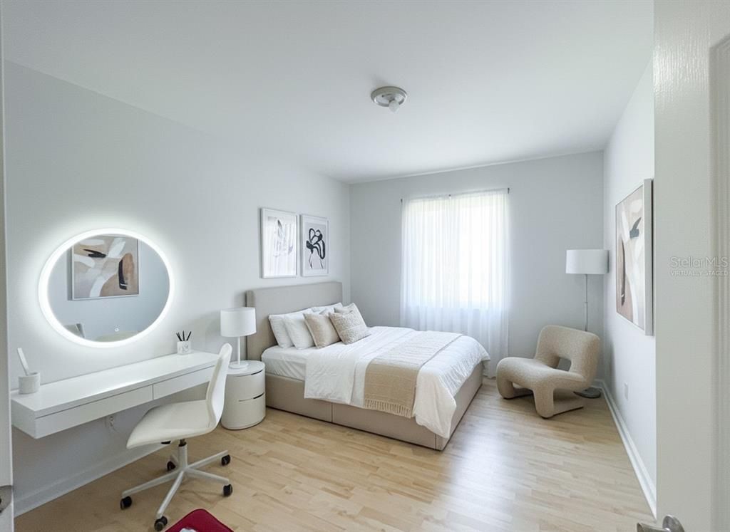 Bedroom, Home Office, Interior, Wood Texture Flooring