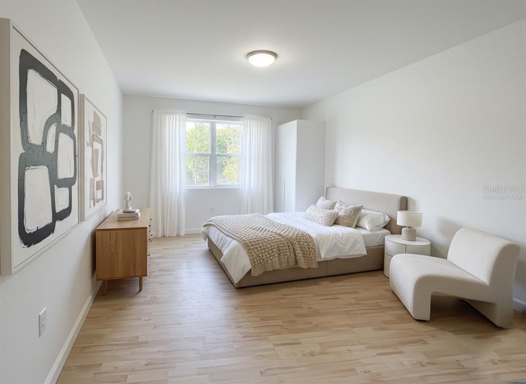 Bedroom, Interior, Wood Texture Flooring