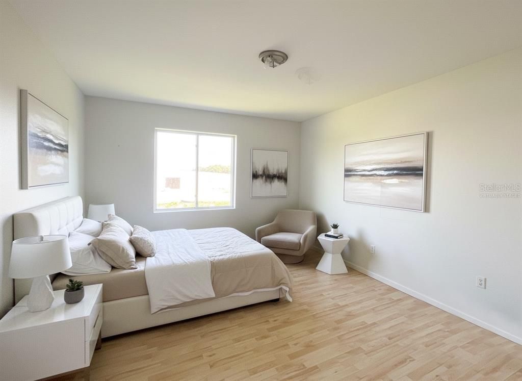 Bedroom, Interior, Wood Texture Flooring