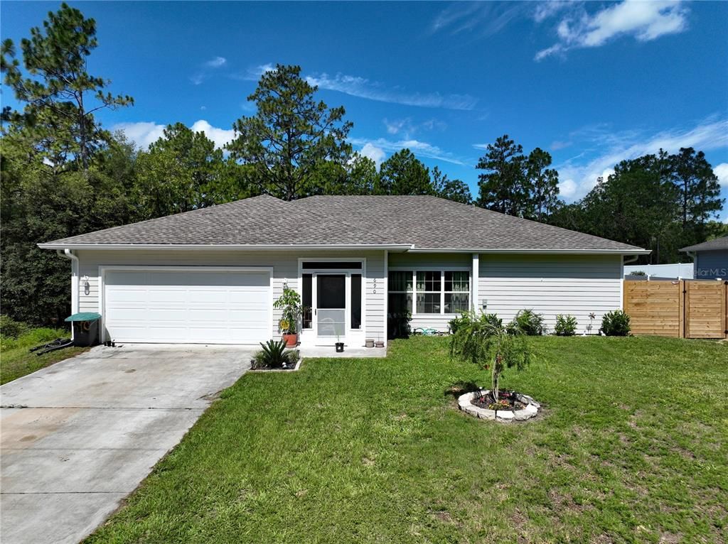 Attached, Backyard, Exterior, Facade, Ranch