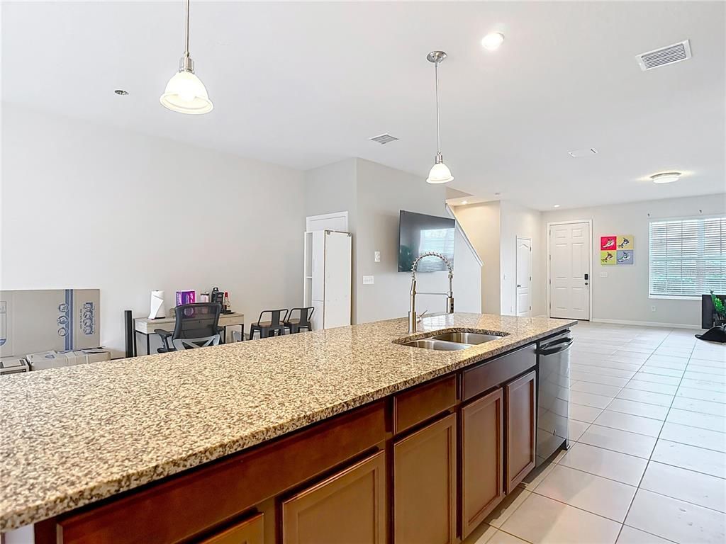 Dining room, Interior, Kitchen, Pendant Lights, Recessed Lighting