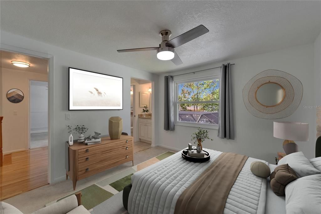 Bedroom, Interior, Wood Texture Flooring