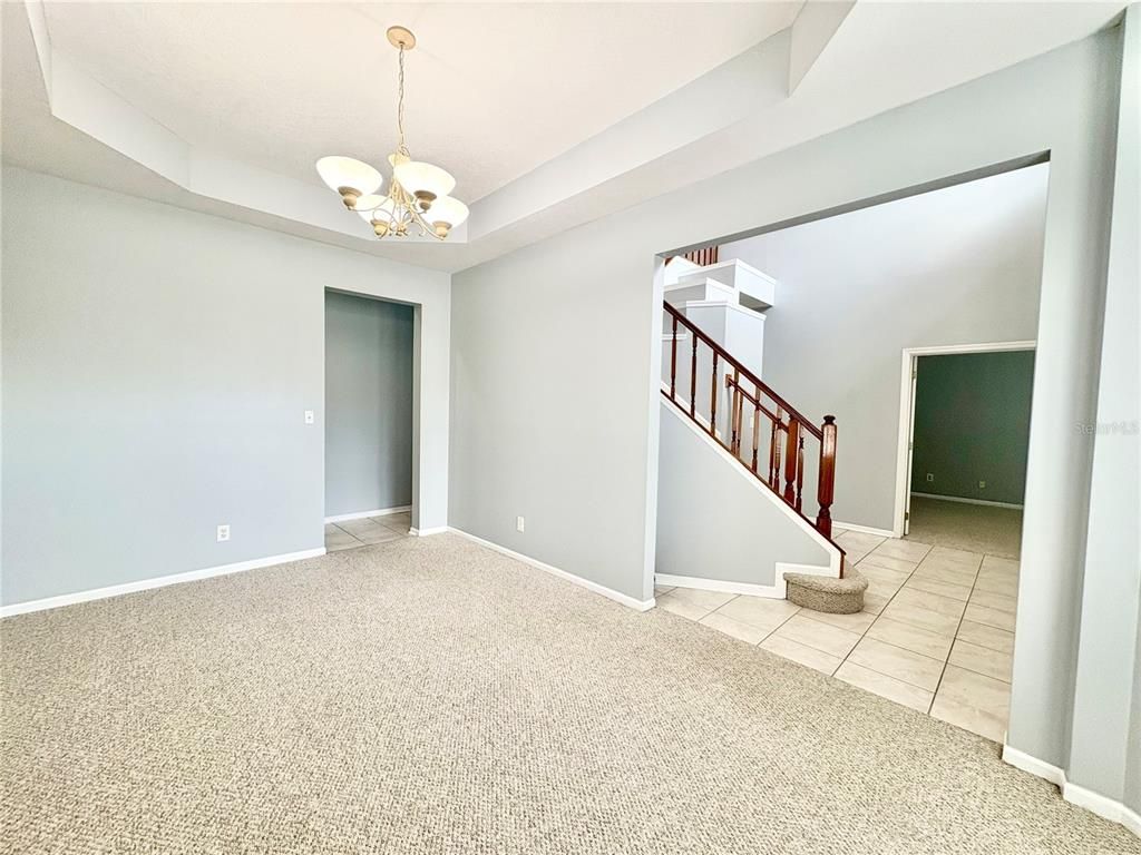 Chandelier, Empty room, Interior, Pendant Lights