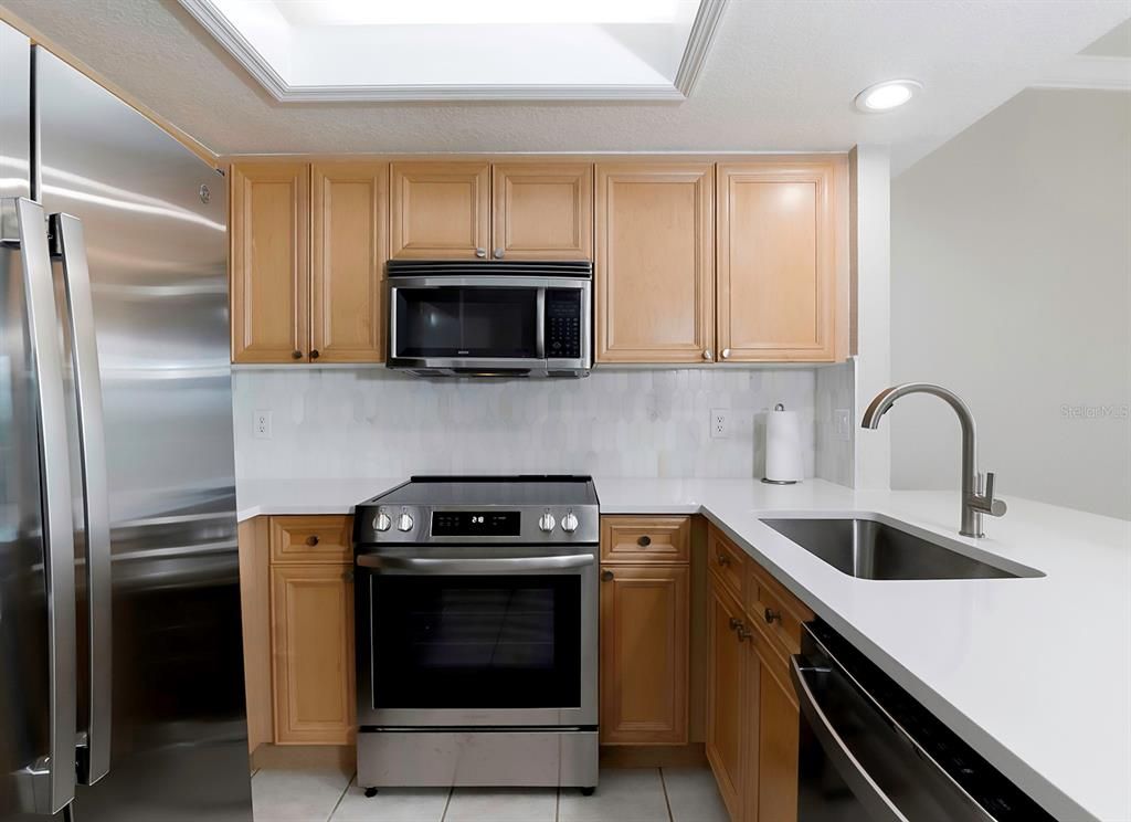 Interior, Kitchen, Recessed Lighting, Stainless Steel Appliances