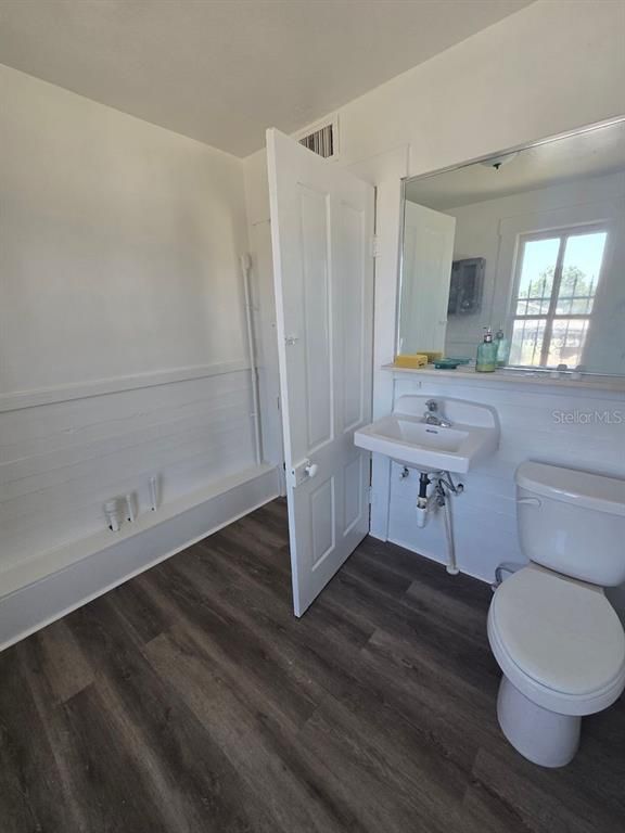 Bathroom, Interior, Wood Texture Flooring