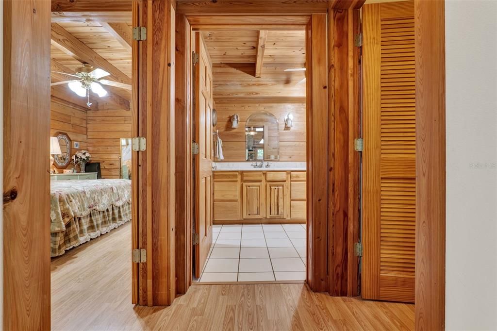 Bedroom, Interior, Wooden Ceilings, Wood Texture Flooring, Wooden Walls