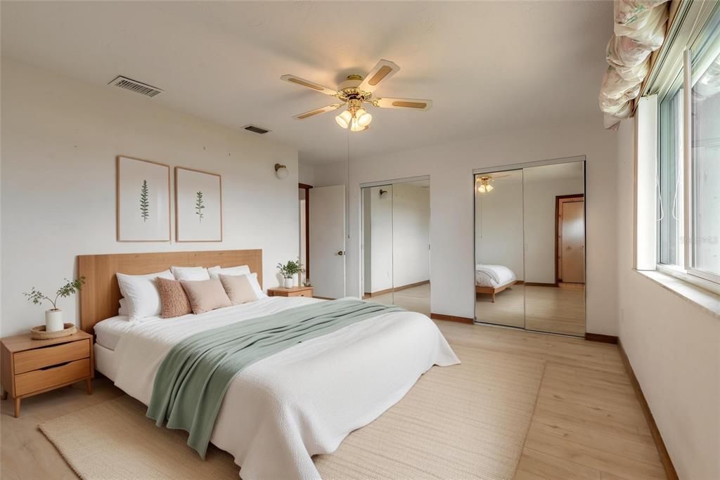Bedroom, Interior, Wood Texture Flooring