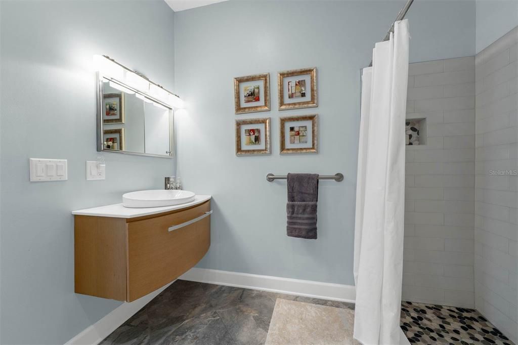 Bathroom, Interior, Wood Texture Flooring