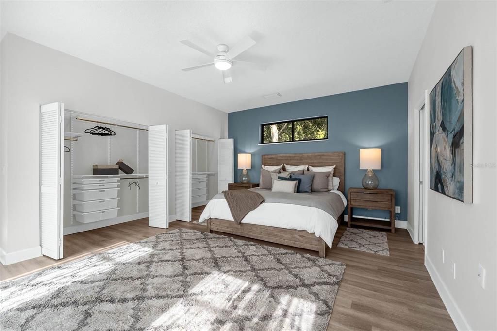 Bedroom, Interior, Wood Texture Flooring