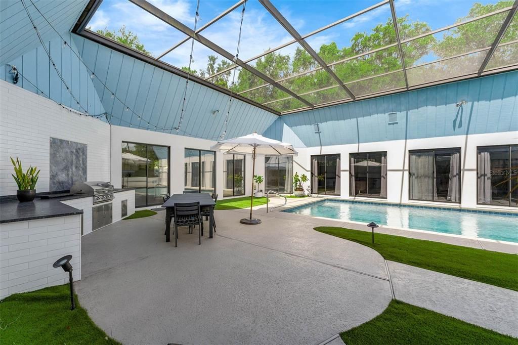 Glass Ceilings, Interior, Pool, Sun Room