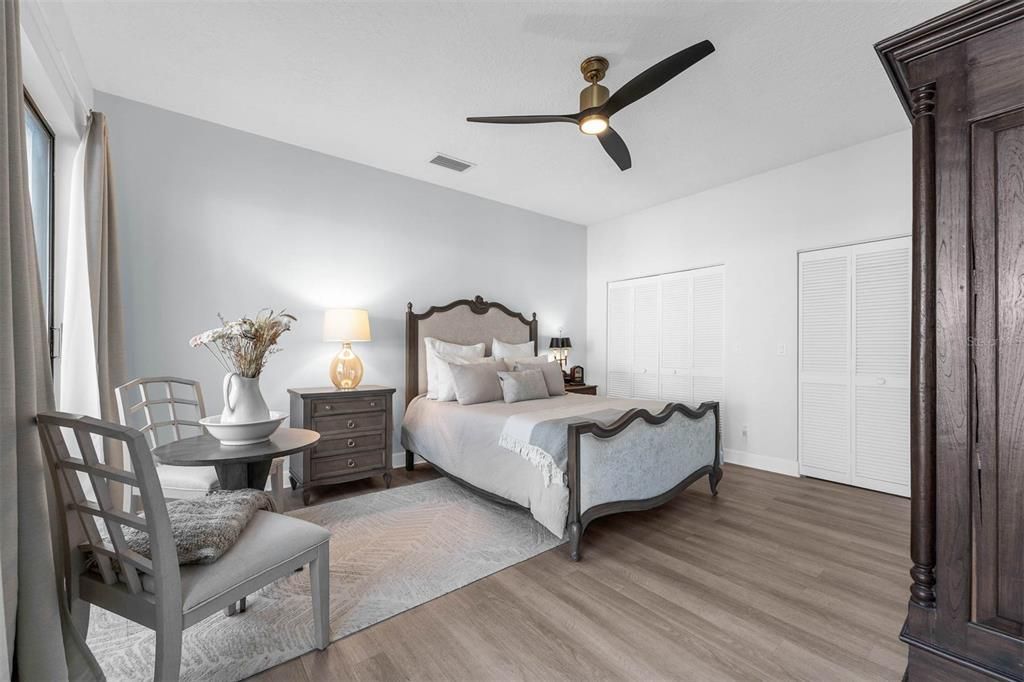 Bedroom, Interior, Wood Texture Flooring