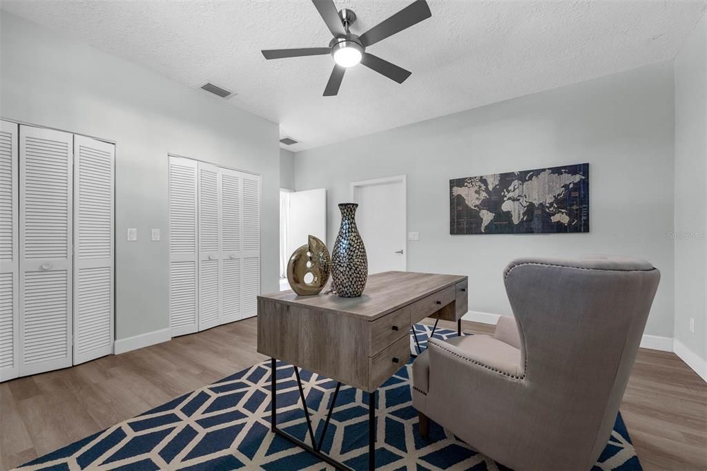 Home Office, Interior, Wood Texture Flooring