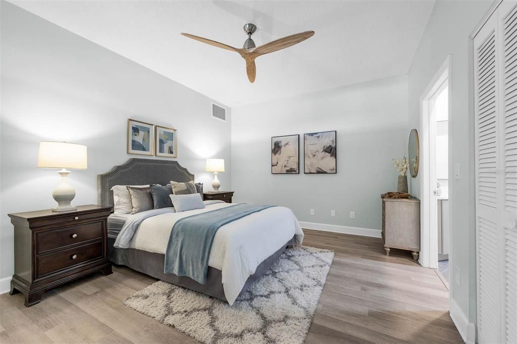 Bedroom, Interior, Wood Texture Flooring