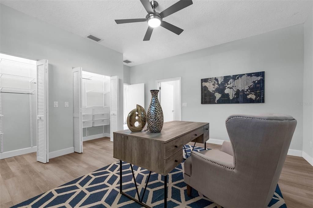 Home Office, Interior, Wood Texture Flooring