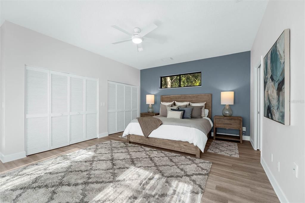 Bedroom, Interior, Wood Texture Flooring