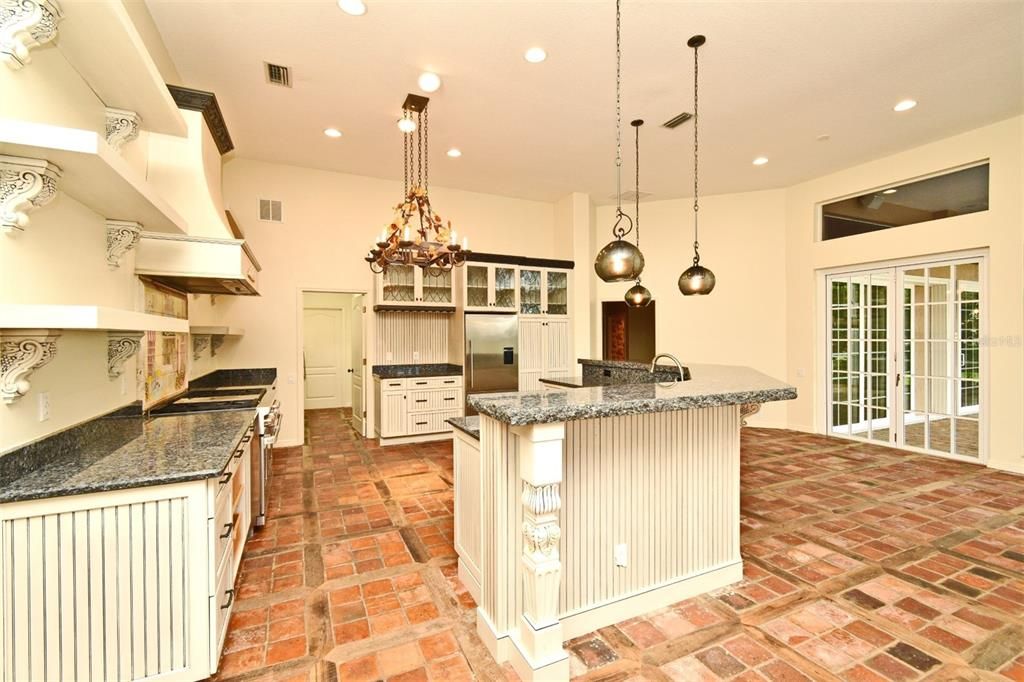 Chandelier, Interior, Kitchen, Pendant Lights, Recessed Lighting, Stainless Steel Appliances