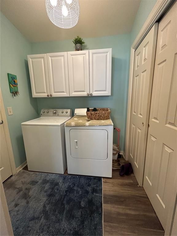 Interior, Washer, Wood Texture Flooring