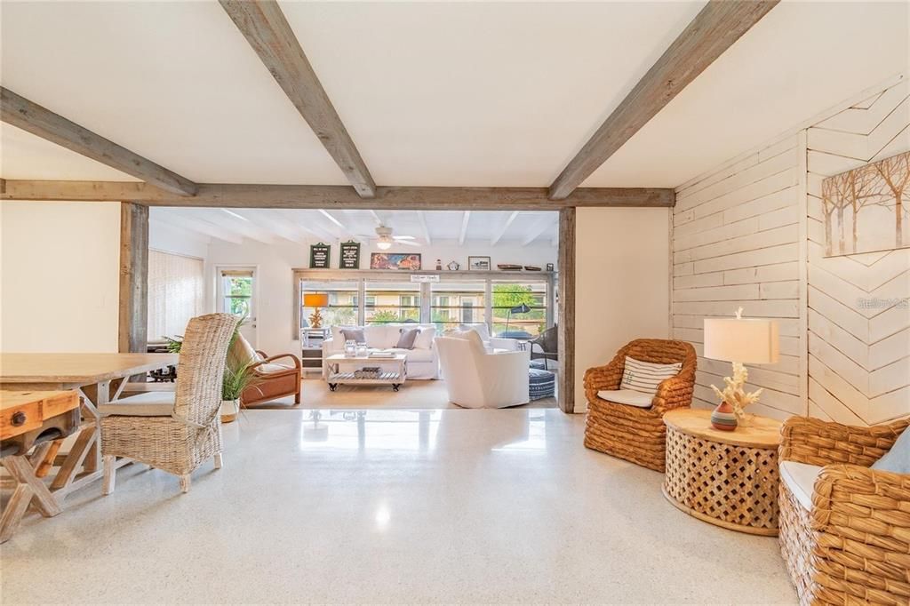 Dining room, Interior, Living room, Wooden Beams