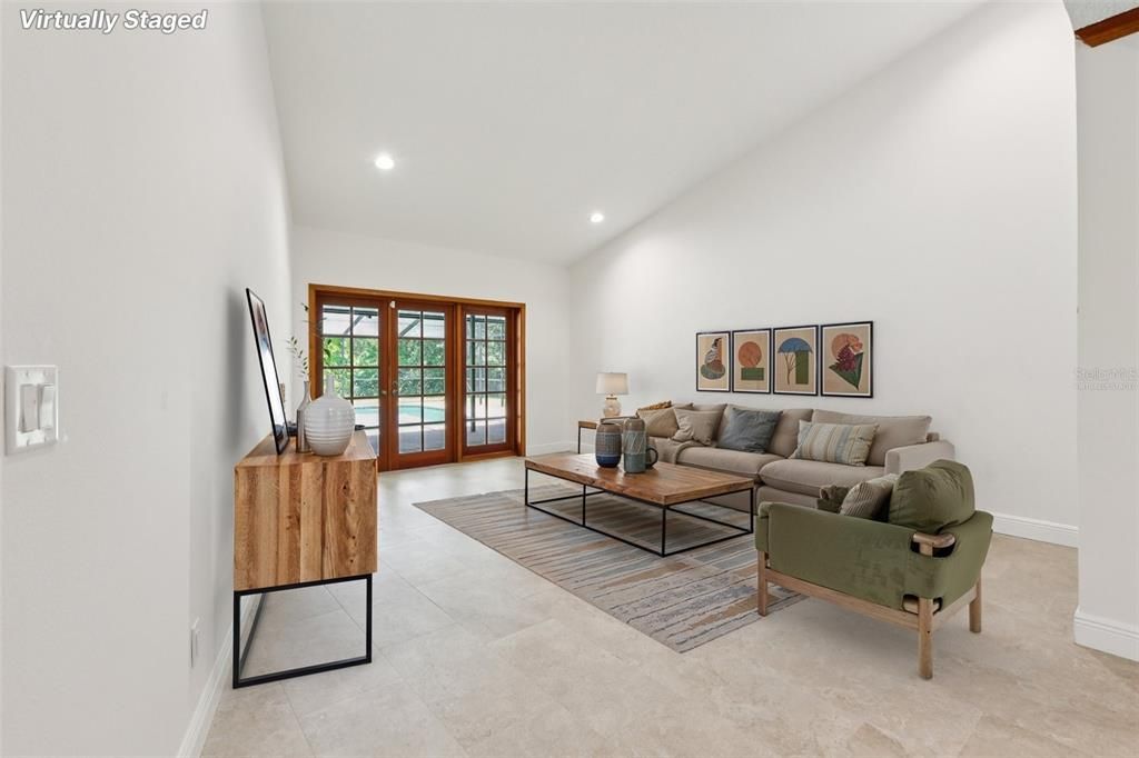 Interior, Living room, Recessed Lighting