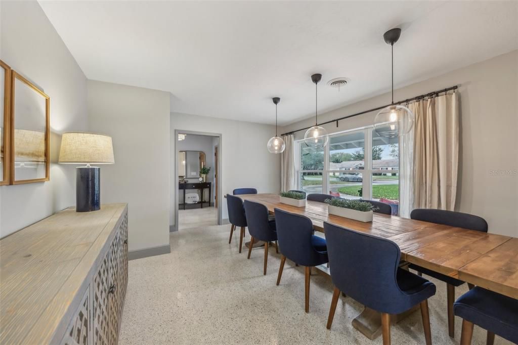 Dining room, Interior, Pendant Lights