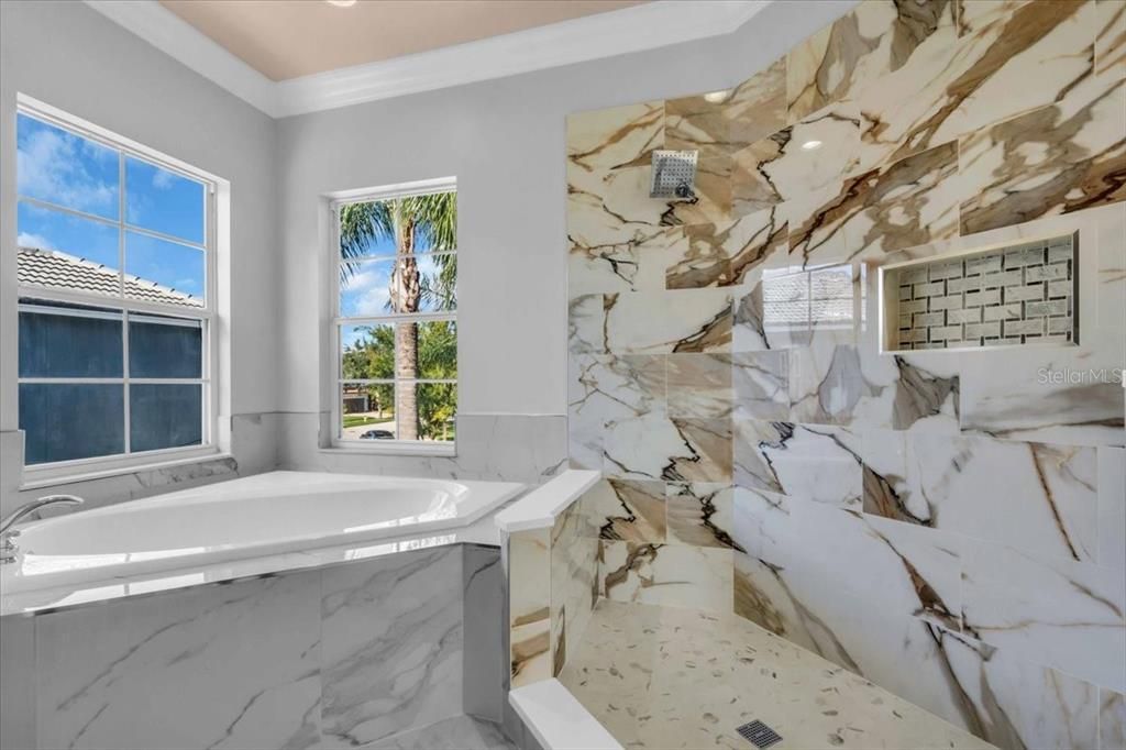 Bathroom, Interior, Marble Walls