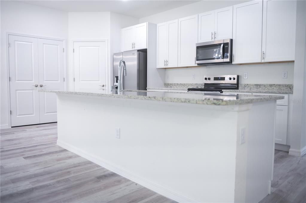 Interior, Kitchen, Wood Texture Flooring