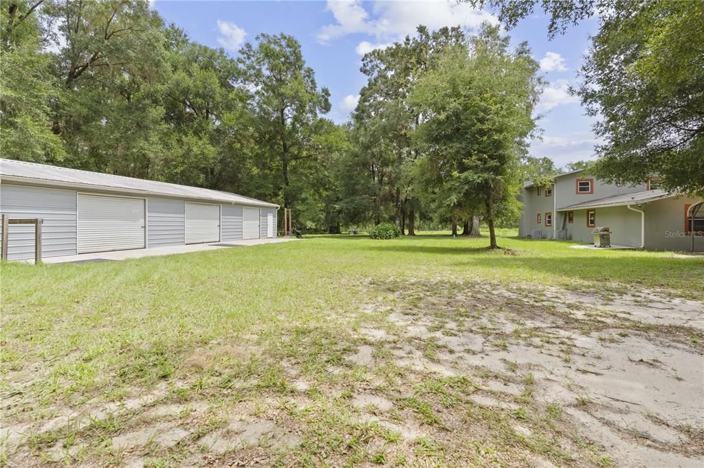 Backyard, Detached Garage, Exterior