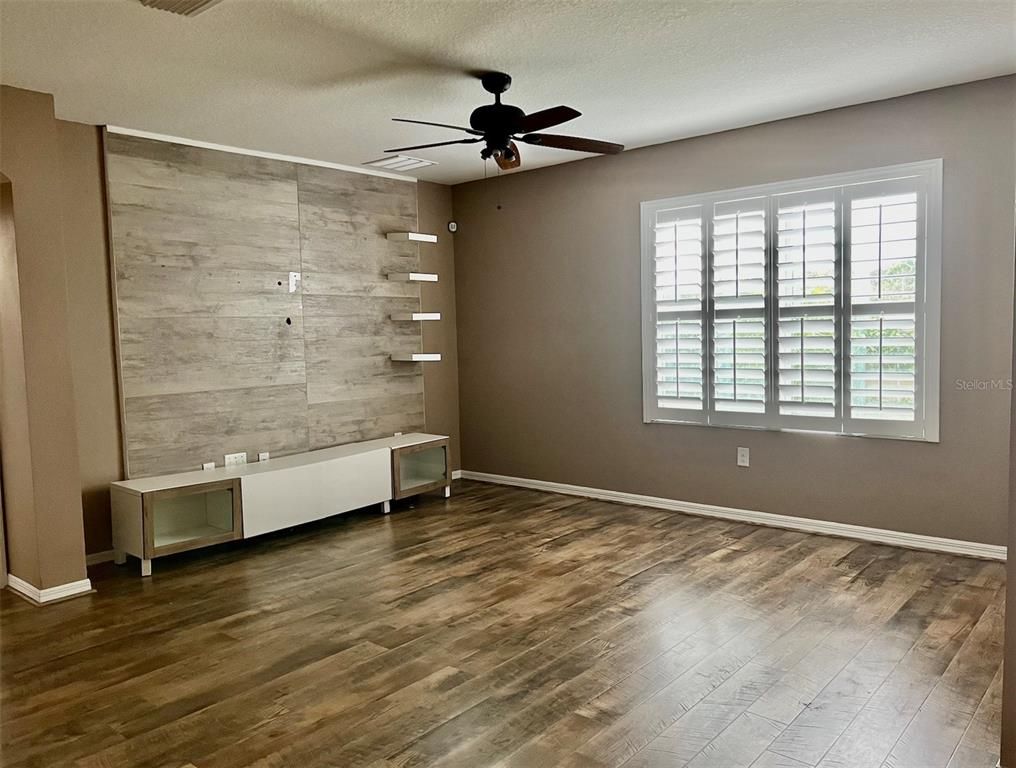 Empty room, Interior, Wood Texture Flooring, Wooden Walls