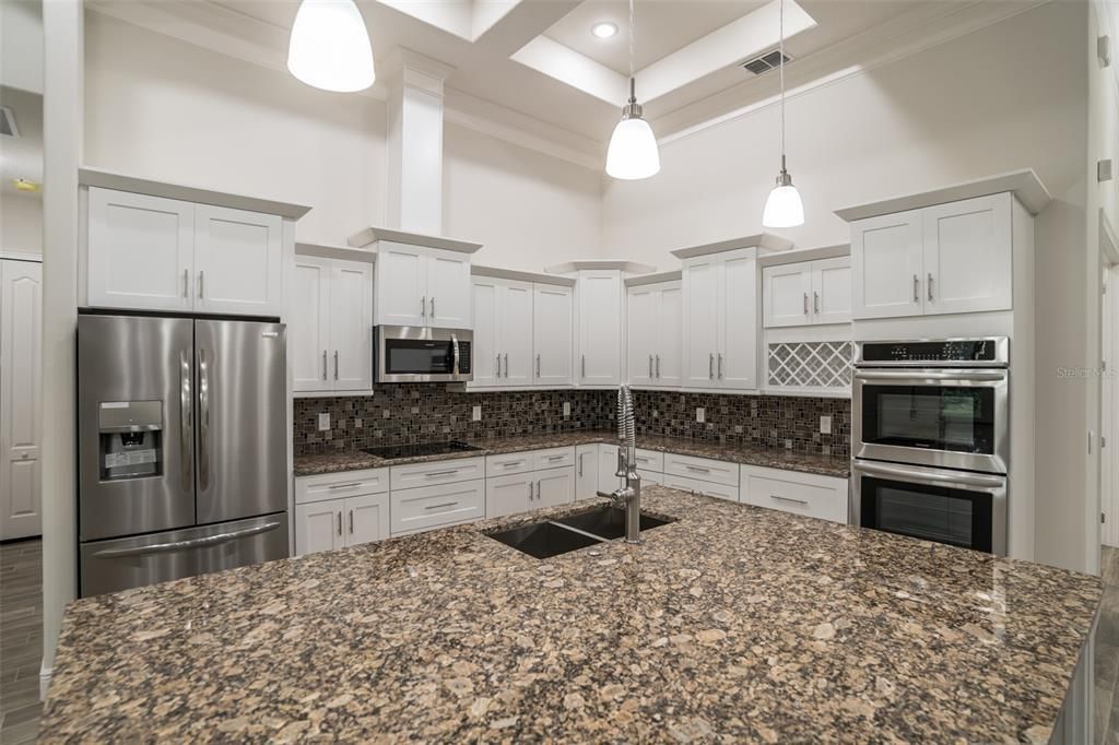 Interior, Kitchen, Pendant Lights, Recessed Lighting, Stainless Steel Appliances