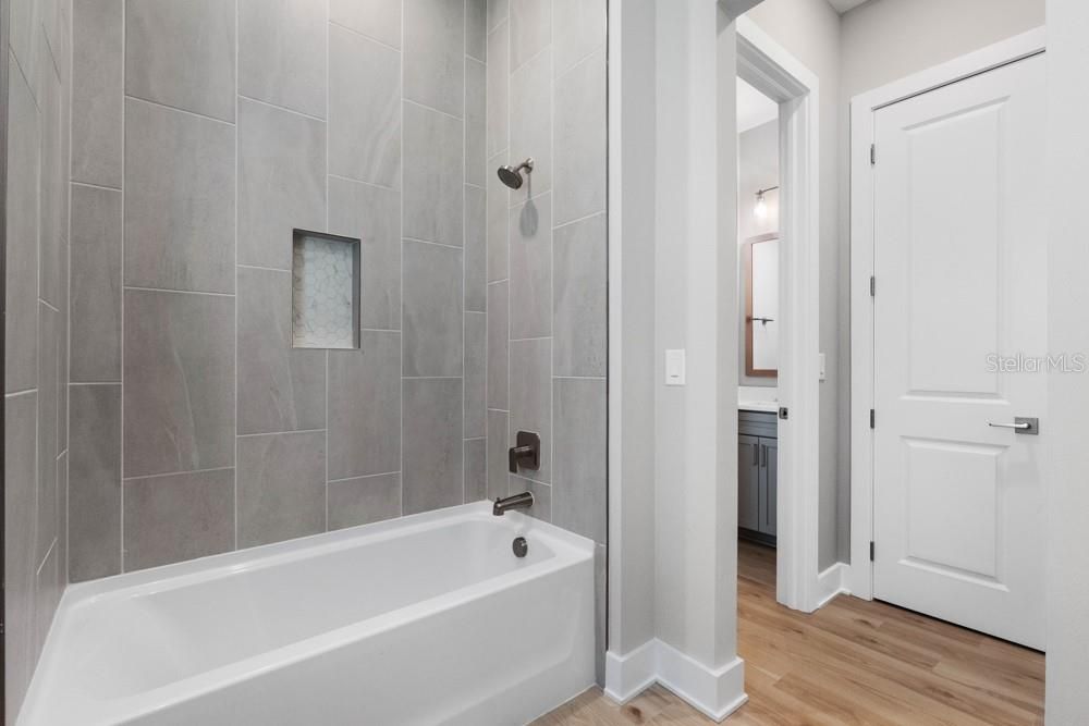 Bathroom, Interior, Wood Texture Flooring