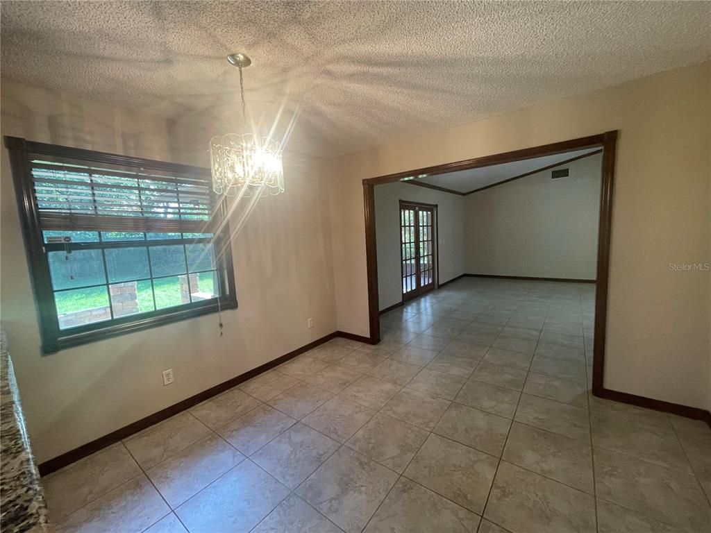 Chandelier, Empty room, Interior