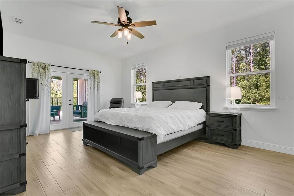 Bedroom, Interior, Wood Texture Flooring