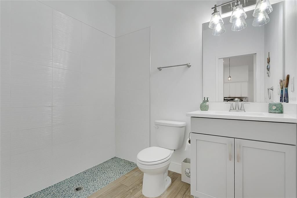 Bathroom, Interior, Wood Texture Flooring