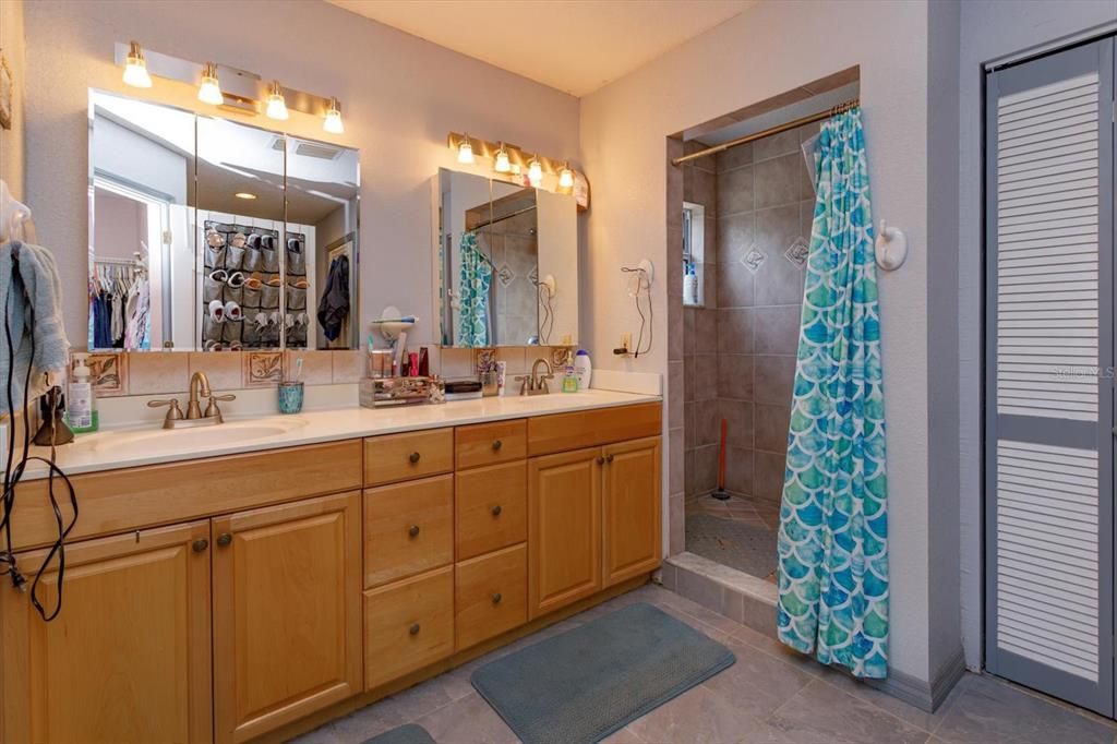 Bathroom, Dual Sink Vanities, Glass Shower, Interior