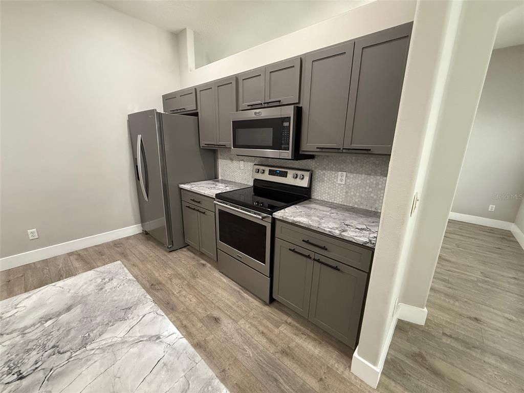 Interior, Kitchen, Wood Texture Flooring