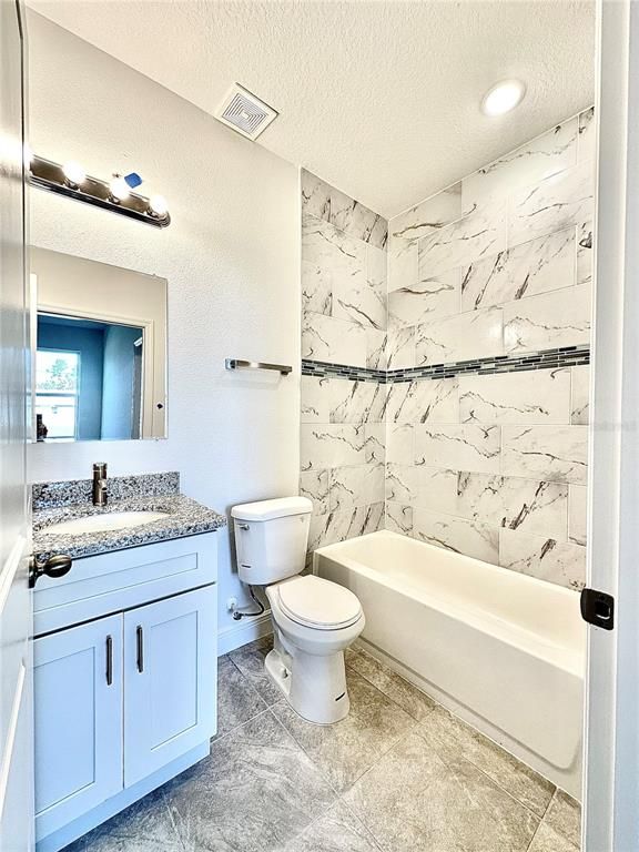 Bathroom, Interior, Marble Walls, Recessed Lighting