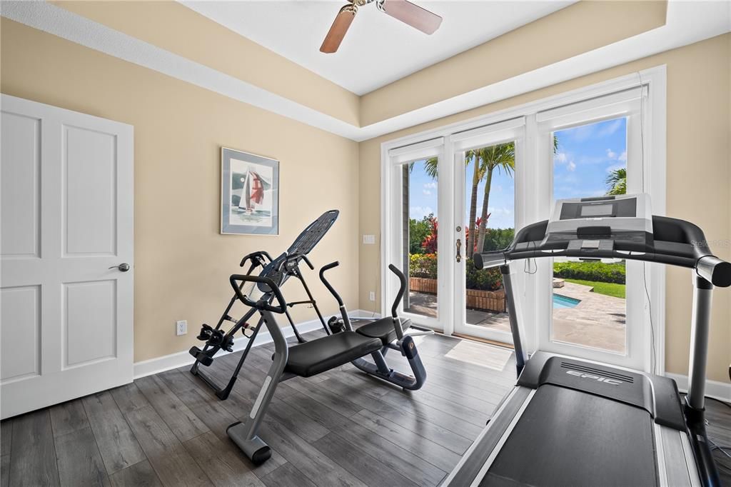 Fitness Equipment, Interior, Wood Texture Flooring