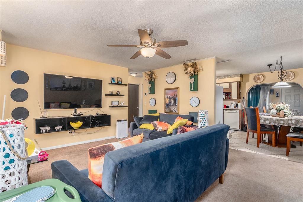 Dining room, Interior, Kitchen, Living room