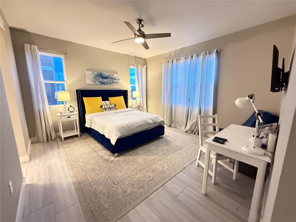 Bedroom, Home Office, Interior, Wood Texture Flooring