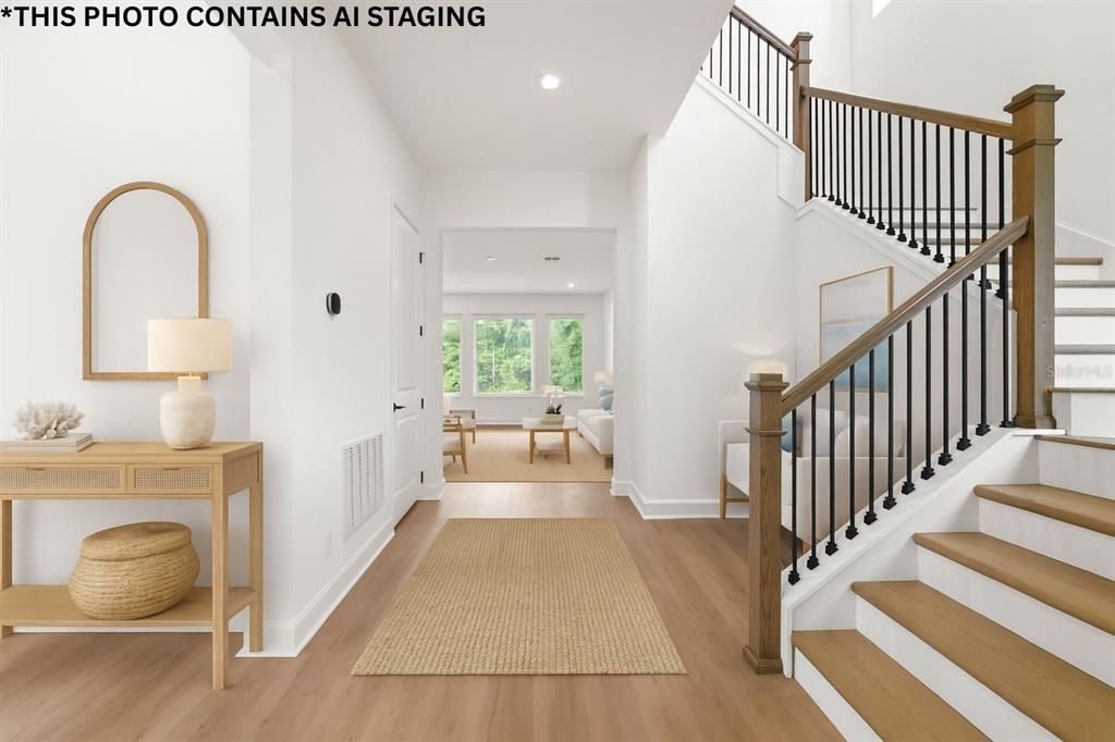 Interior, Recessed Lighting, Wood Texture Flooring