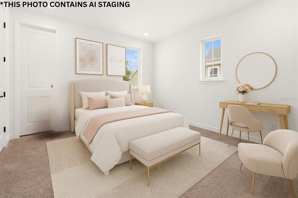 Bedroom, Interior, Recessed Lighting