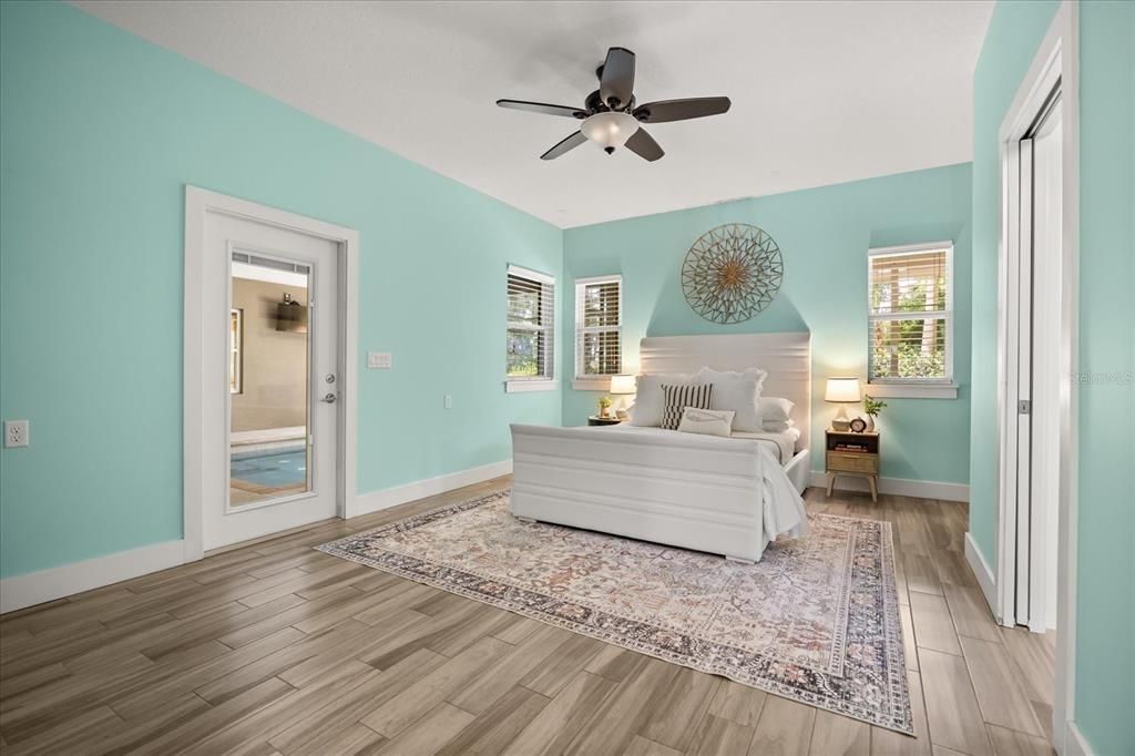 Bedroom, Interior, Wood Texture Flooring