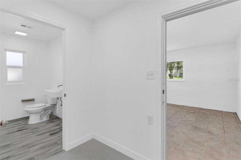 Bathroom, Interior, Wood Texture Flooring