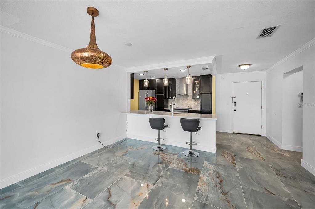 Interior, Kitchen, Pendant Lights, Stainless Steel Appliances