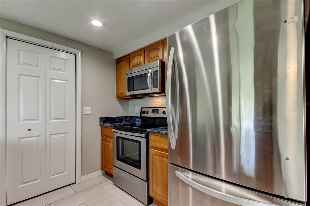 Interior, Kitchen, Recessed Lighting, Stainless Steel Appliances