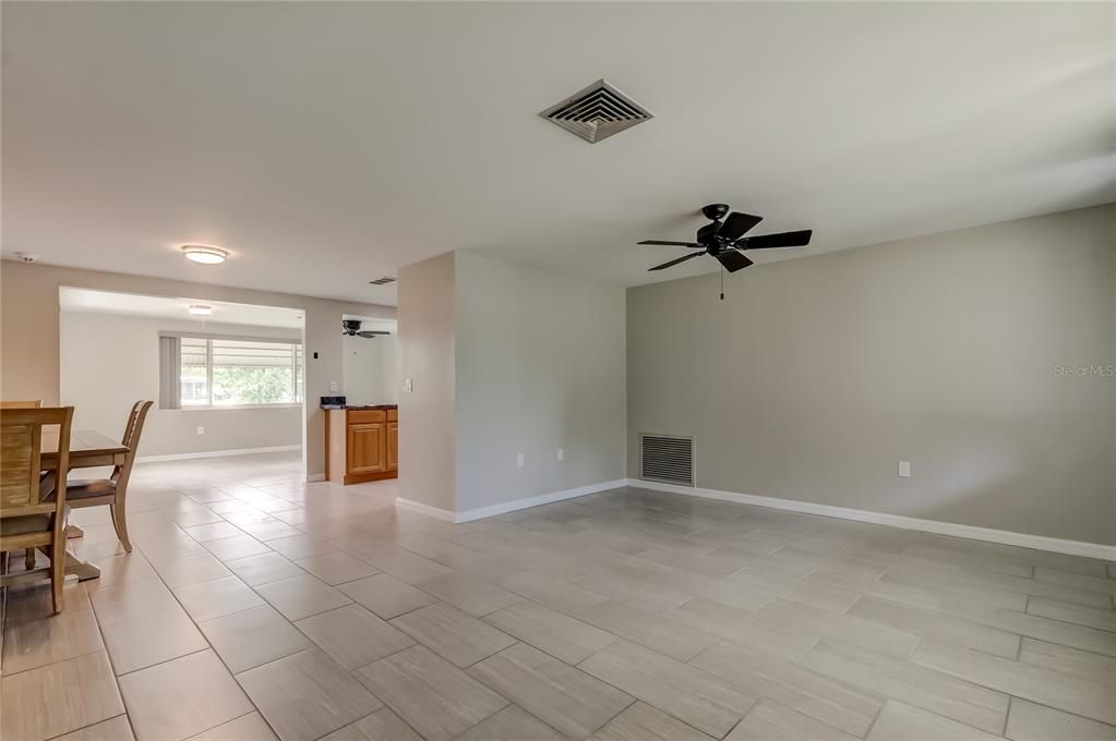 Dining room, Empty room, Interior, Wood Texture Flooring