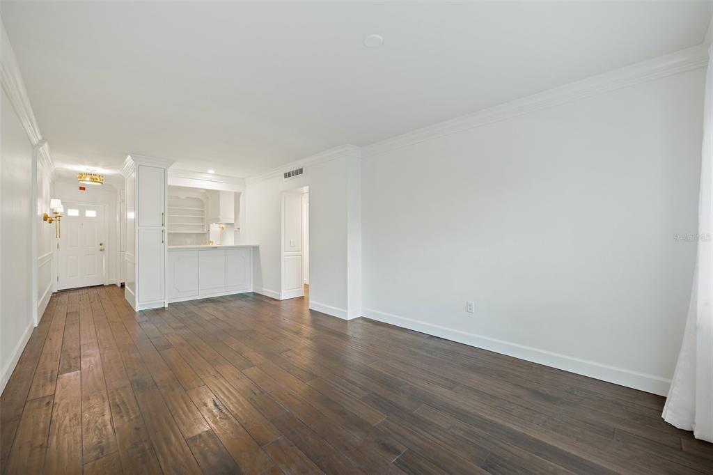 Empty room, Interior, Wood Texture Flooring